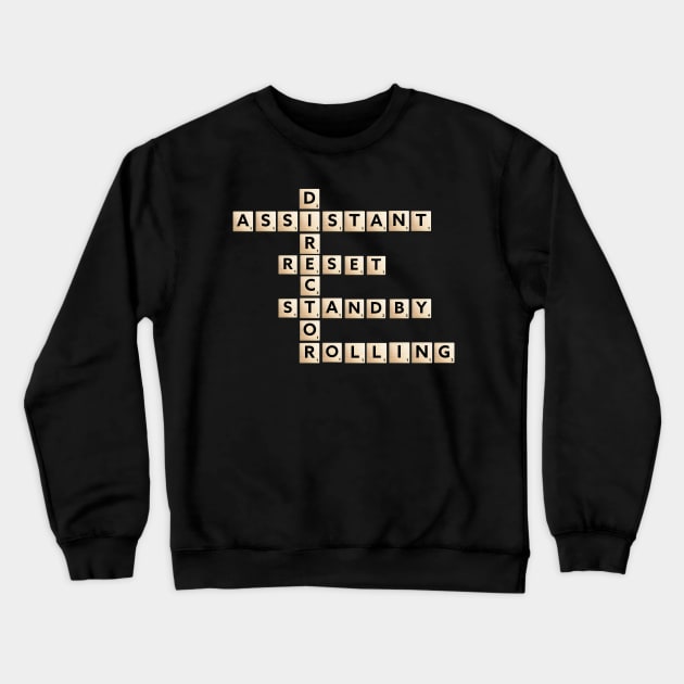 Scrabble, Assistant Director Lingo Crewneck Sweatshirt by OnceUponAPrint